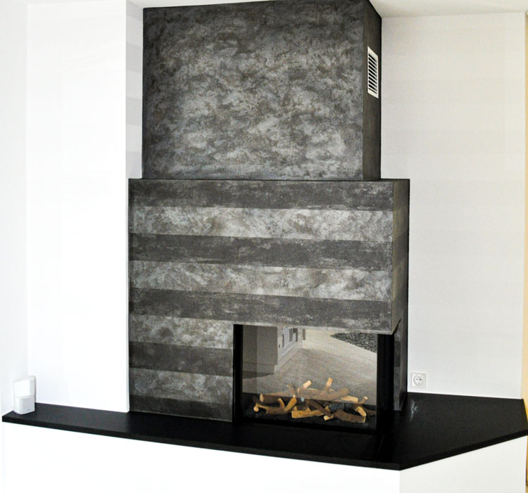 Moderner Kamin
